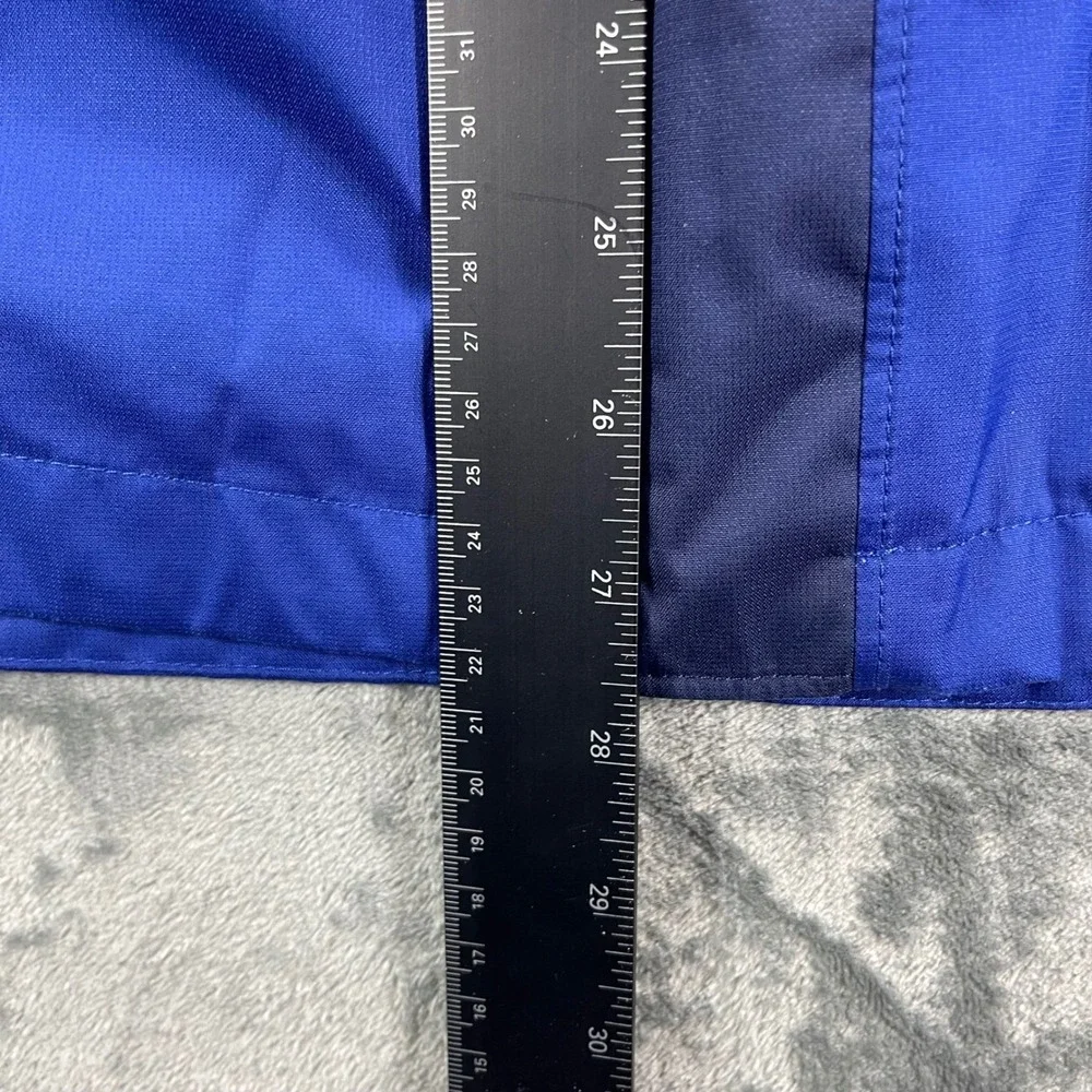 The North Face Boys L 14/16 Blue Waterproof‎ Windbreaker Hooded Shell Jacket